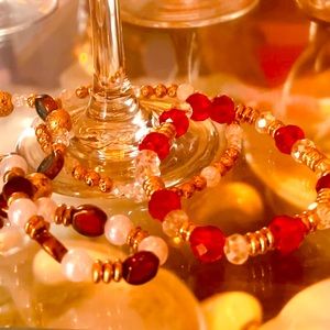 Custom made jewelry, earrings, and bracelets